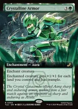 1x - Crystalline Armor - Extended Art #204 - Avatar: Eternal - NM MTG - Image 1
