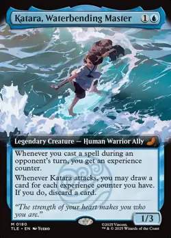 1x - Katara, Waterbending Master - Extended Art #180 - Avatar: Eternal - NM MTG - Image 1