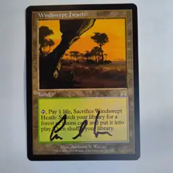 MTG Windswept Heath Onslaught - Signed by Artist Anthony Scott Waters - Image 1