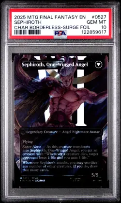 2025 #0527 SEPHIROTH, FABLED SOLDIER/SEPHIROTH, ONE-WINGED ANGEL PSA 10 - Image 1