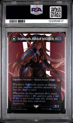 2025 #0527 SEPHIROTH, FABLED SOLDIER/SEPHIROTH, ONE-WINGED ANGEL PSA 10 - Image 2