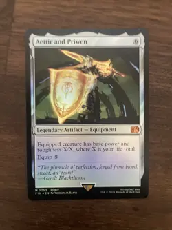 Aettir and Priwen M Foil 0253 Final Fantasy Magic the Gathering MTG - Image 1