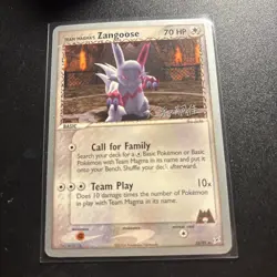POKEMON TEAM MAGMA'S ZANGOOSE 23/95 RARE WORLD CHAMPIONSHIPS 2004 Lp - Image 1