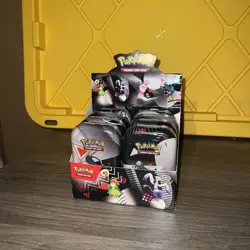 Pokemon Unova Black Bolt White Flare Mini Tin Display 8 tins 16 packs Display 🔥 - Image 1