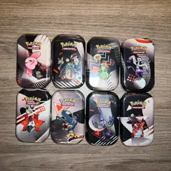 Pokemon Unova Black Bolt White Flare Mini Tin Display 8 tins 16 packs Display 🔥 - Image 3
