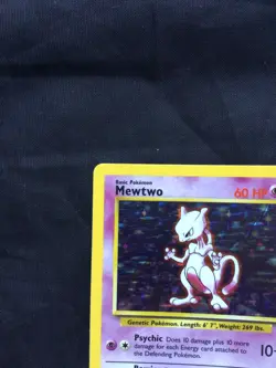 Pokemon Cards: Base Set Rare Holo: Mewtwo 10/102 - Image 3