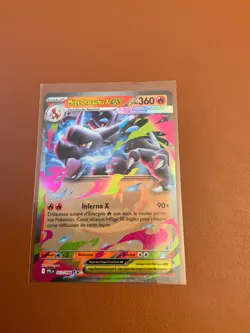 Carte Pokemon Mega-Dracaufeu X EX 013/094 PFL Flammes Fantasmagoriques - Image 1
