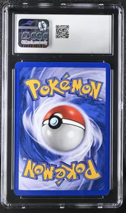 CGC 8 GERMAN ERROR Dark Charizard 2000 Team Rocket 4/82 Holo SWIRL Pokemon Card - Image 2