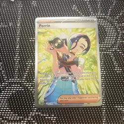 Pokemon TCG Perrin Card 220/167 Twilight Masquerade Special Illustration Rare - Image 1
