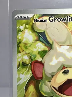 Pokemon TCG Rare Hisuian Growlithe Twilight Masquerade IR 181/167 NM - Image 2