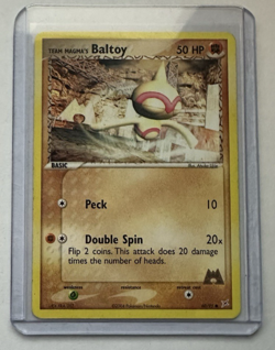 Team Magma's Baltoy 60/95 Pokemon Team Magma Vs. Aqua Non Holo LP 2004 - Image 2