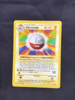 Pokemon Cards: Base Set Shadowless Rare: Electrode 21/102 - Image 1