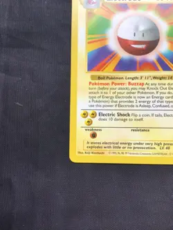 Pokemon Cards: Base Set Shadowless Rare: Electrode 21/102 - Image 5