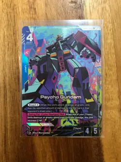 Gundam TCG GD02-001 LR+ Alt Art Psycho Gundam Dual Impact Bandai Card Game - Image 1