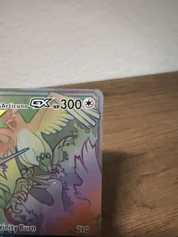 Pokemon TCG Moltres Zapdos Articuno GX Secret Rare Card 69/68 Hidden Fates NM/M - Image 2