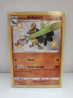 Galarian Sirfetch'd SV064/SV122 Shiny Holo Rare Shining Fates Pokemon Card NM - Image 1