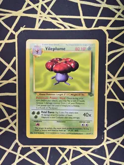 🔥 Vileplume 31/64 🔥 Original Non Holo Rare Jungle Set Pokemon Card WOTC 1999 - Image 2