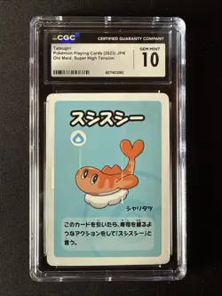 Tatsugiri High Tension Old Maid 2023 Pokemon Playing Cards Japanese CGC 10 - Image 1