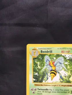 Pokemon Cards: Base Set Shadowless Rare: Beedrill 17/102 - Image 2