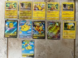 Pokemon Pikachu Card Lot. 11 Cards. M/NM - Image 1