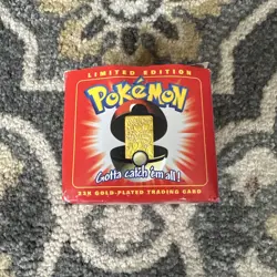 1999 Pokemon Mewtwo Trading Card 23K Gold Plated, Burger King Limited Edition - Image 2