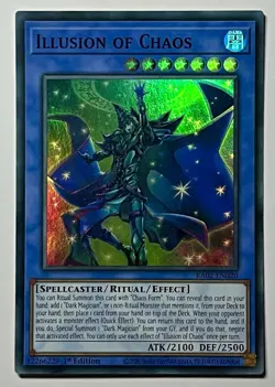 Illusion of Chaos RA02-EN020 (NM) Super Rare 1st Edition YuGiOh Card - Image 1