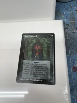 VTES Vampire the Eternal Struggle CCG card lot w/Signed Giants Blood Card Print! - Image 1