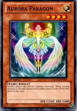 Aurora Paragon EXVC-EN036 Yu-Gi-Oh! Card Light Play 1st Edition - Image 1