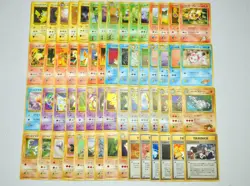 Pokemon card Trainer GYM Set LOT 60 Old Back Non holo Japanese Pikachu etc... - Image 1