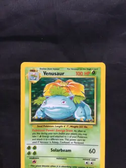 Pokemon Cards: Base Set Rare Holo: Venusaur 15/102 - Image 2