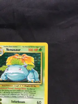 Pokemon Cards: Base Set Rare Holo: Venusaur 15/102 - Image 4