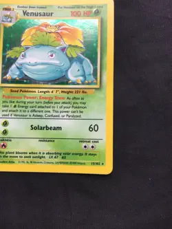 Pokemon Cards: Base Set Rare Holo: Venusaur 15/102 - Image 5