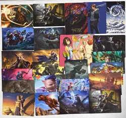 Final Fantasy MtG Art Series 25 Card Lot Including 4 Gold Stamped As Shown - Image 1