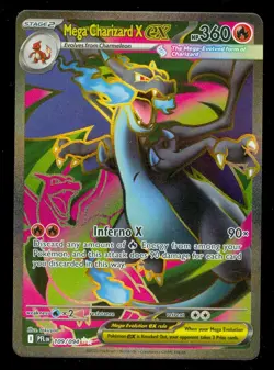 Pokemon MEGA CHARIZARD X EX 109/094 - Phantasmal Flames - RARE FULL ART - Card B - Image 1