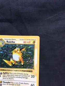 Pokemon Cards: Base Set Shadowless Rare Holo: Raichu 14/102 - Image 4