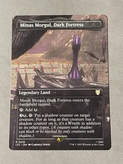 MTG English Minas Morgul, Dark Fortress (Borderless) NM Normal - Image 1
