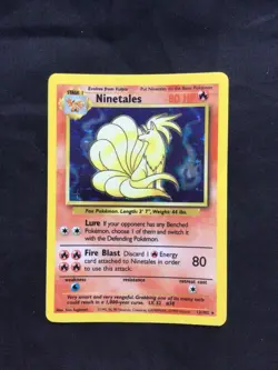 Pokemon Cards: Base Set Rare Holo: Ninetales 12/102 - Image 1