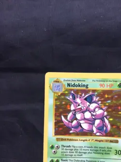 Pokemon Cards: Base Set Shadowless Rare Holo: Nidoking 11/102 - Image 3