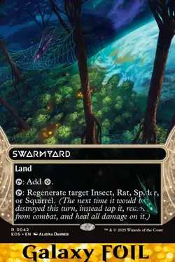 1x - Swarmyard - GALAXY FOIL BORDERLESS #132 - EOS: Stellar Sights - NM MTG - Image 1