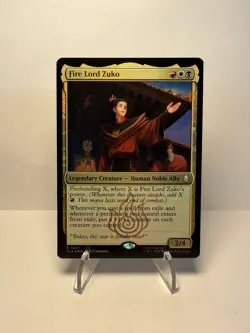 Fire Lord Zuko MTG Avatar: The Last Airbender - Rare - FOIL Prerelease Promo - Image 1