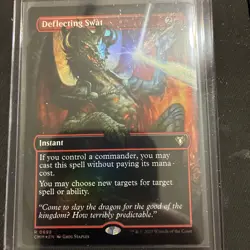 Deflecting Swat Foil Borderless Commander Masters NM MTG - Image 1