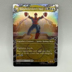 MTG - NM - Peter Parker (0208) (Borderless) Marvel's Spider-Man Foil - Image 2