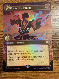Magic The Gathering MTG Avatar Borderless Redirect Lightning Foil Showcase - Image 1