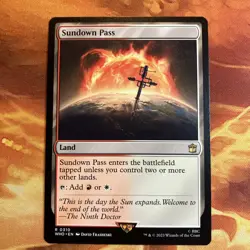 MTG Sundown Pass Universes Beyond: Doctor Who Near-Mint Rare Land!! - Image 1