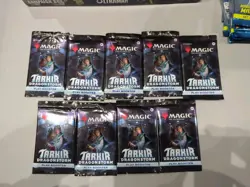 9 Opened Magic The Gathering Tarkir: Dragonstorm Play Boosters - Image 1