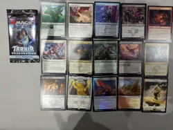 9 Opened Magic The Gathering Tarkir: Dragonstorm Play Boosters - Image 3