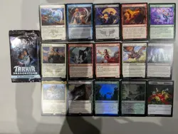 9 Opened Magic The Gathering Tarkir: Dragonstorm Play Boosters - Image 4