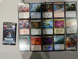 9 Opened Magic The Gathering Tarkir: Dragonstorm Play Boosters - Image 5