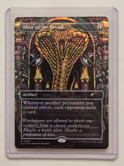 1x HALO FOIL Altar Of The Brood MTG Encyclopedia Of Magic Secret Lair NM - Image 1
