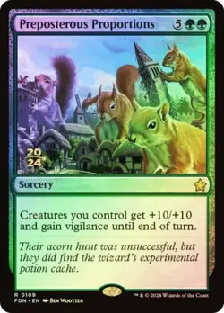 Preposterous Proportions FDN Foundations MTG 109 FOIL RARE M/NM - Image 1